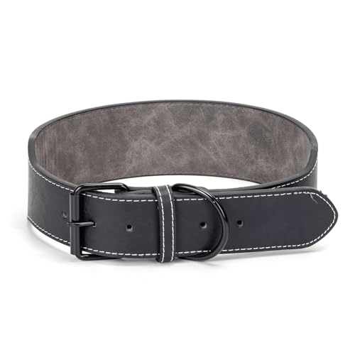 Strapazierfähiges PU-Lederhalsband, verstellbar und wasserdicht, ideal für Spaziergänge und Training. von Patapalooza