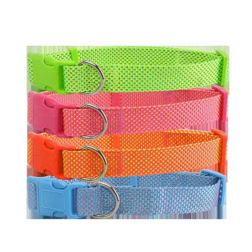 Verstellbares Halsband aus Nylon, wasserdicht, mit Sicherheitsclip, reflektierend, ideal für Spaziergänge, Training und Sicherheit von Haustieren. Verstellbares Halsband aus Nylon, wasserdicht, mit Sicherheitsclip, reflektierend, ideal für Spaziergänge, Training und Sicherheit von Haustieren. von Patapalooza