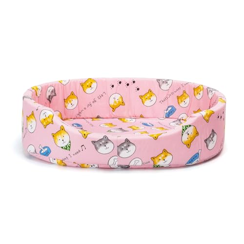 Zehnteiliges bedrucktes Bettwäsche-Set für Haustiere, aus weichem und waschbarem Material, ideal für Komfort und Erholung von Tieren. von Patapalooza