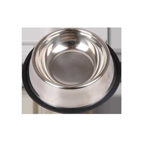 rutschfeste Edelstahlnapf für Haustiere, robust, leicht zu reinigen, ideal für Futter und Wasser für Hunde und Katzen. von Patapalooza