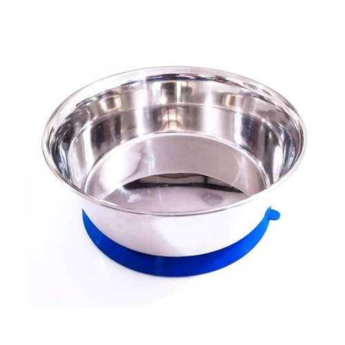 rutschfeste Schüssel aus Edelstahl für Haustiere, robust, leicht zu reinigen, ideal zum Füttern und Trinken von Wasser für Hunde und Katzen. von Patapalooza