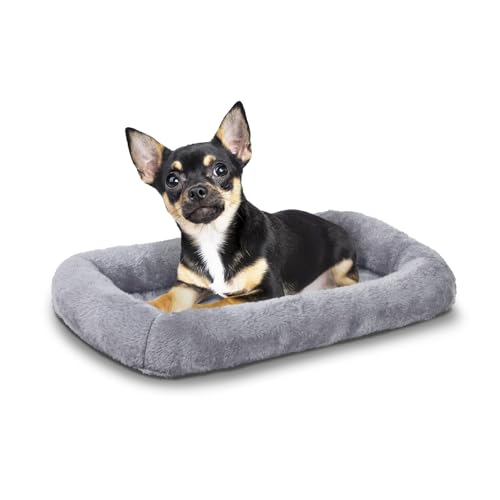 Patas Lague Nackenrolle Hundebett für extra kleine Hunde, 40,6 x 30,5 cm, weicher warmer Schaumstoff, maschinenwaschbar, Haustier-Katzenmatte für Spielzeugrassen, Grau Patas Lague Nackenrolle Hundebett für extra kleine Hunde, 40,6 x 30,5 cm, weicher warmer Schaumstoff, maschinenwaschbar, Haustier-Katzenmatte für Spielzeugrassen, Grau von Patas Lague