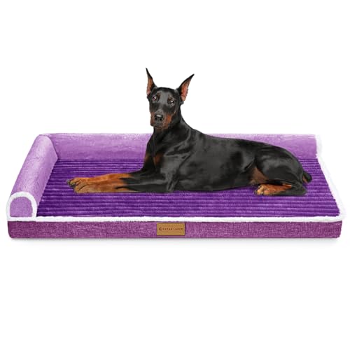 Patas Lague Orthopädisches Jumbo-Hundebett für extra große Hunde, 142 x 101 cm, wasserdicht, bequem, L-förmig, Jumbo, rutschfest, weich, warm, Haustiersofa, Schlafmatte mit abnehmbarem, waschbarem Patas Lague Orthopädisches Jumbo-Hundebett für extra große Hunde, 142 x 101 cm, wasserdicht, bequem, L-förmig, Jumbo, rutschfest, weich, warm, Haustiersofa, Schlafmatte mit abnehmbarem, waschbarem von Patas Lague