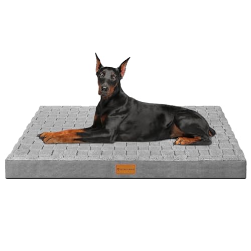 Patas Lague Orthopädisches Jumbo-Hundebett für extra große Hunde, wasserdicht, weich, warm, bequem, Schaumstoff, Jumbo-Haustierbett-Matte mit abnehmbarem, waschbarem Bezug und rutschfester Unterseite, Patas Lague Orthopädisches Jumbo-Hundebett für extra große Hunde, wasserdicht, weich, warm, bequem, Schaumstoff, Jumbo-Haustierbett-Matte mit abnehmbarem, waschbarem Bezug und rutschfester Unterseite, von Patas Lague
