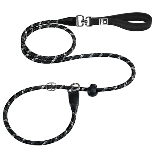 Patas Lague Strapazierfähige Hundeleine, kein Ziehen, langlebig, Premium-Qualität, Trainingsleine mit bequemem, gepolstertem Griff, Kontrollleine für Hunde, Schwarz, 1,8 m Patas Lague Strapazierfähige Hundeleine, kein Ziehen, langlebig, Premium-Qualität, Trainingsleine mit bequemem, gepolstertem Griff, Kontrollleine für Hunde, Schwarz, 1,8 m von Patas Lague
