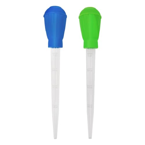 2 Stück Manueller Wasserwechsler Aquarium, Futter Pipette Aquarium, Gravel Vacuum Cleaner Aquariums Cleaning Set, Korallen-Futterspender, Abfall Entferner kiess Reiniger Für Fisch Tank Zubehör von Patifirst