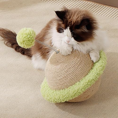 Patifirst Katzen Kratzball Für Drinnen - Indoor Katzenspielzeug Kratzer Mit Spielangel | Möbelschutz Spielzeug Für Selbstunterhaltung Gegen Langeweile Bei Katzen Patifirst Katzen Kratzball Für Drinnen - Indoor Katzenspielzeug Kratzer Mit Spielangel | Möbelschutz Spielzeug Für Selbstunterhaltung Gegen Langeweile Bei Katzen von Patifirst