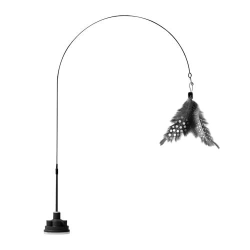 Patifirst Katzenangel Spielzeug | Katzenangel Mit Glöckchen | Interaktives Katzen Spielzeug Mit Saugnapf Für Drinnen & Draußen Patifirst Katzenangel Spielzeug | Katzenangel Mit Glöckchen | Interaktives Katzen Spielzeug Mit Saugnapf Für Drinnen & Draußen von Patifirst