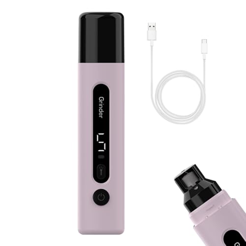 Patifirst Nagelschleife für Hunde ruhig, Haustiernagelschleifer für Hunde | Sichere einstellbare präzise, ​​ruhige Hundepfoten Trimmer mit LED -Licht,Tragbare Katzenpflegezubehör für Anfänger, von Patifirst