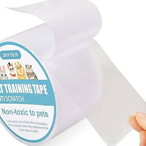 Patrick Sticki Scatch Katzen Kratz Schutz Klebeband, 10cm x 30m Kratzschutz Katze Hund Transparent Selbstklebend Kratzfestes für Sofa, Tür, Tisch, Möbel von Patrick