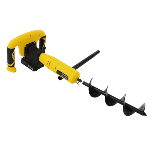 PattenlLevi Akku Erdbohrer GUT141 Professional Akku-Erdbohrer(350W,550rpm,Bohrer 30 * 8cm,inkl. 2000 mAh Li-Ion Akku + Ladegerät) von PattenlLevi