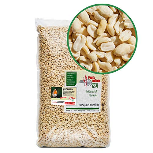 Paul´s Mühle Erdnüsse Weiss, Erdnusskerne blanchiert ohne Haut, 25 kg von Paul´s Mühle