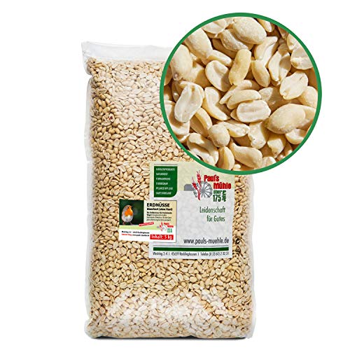 Paul´s Mühle Erdnüsse Weiss, Erdnusskerne blanchiert ohne Haut, 5 kg von Paul´s Mühle