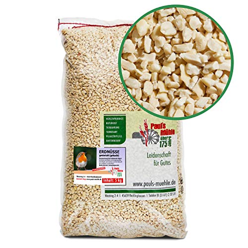 Paul´s Mühle Erdnüsse für Vögel, Erdnusskerne gehackt, 5 kg von Paul´s Mühle