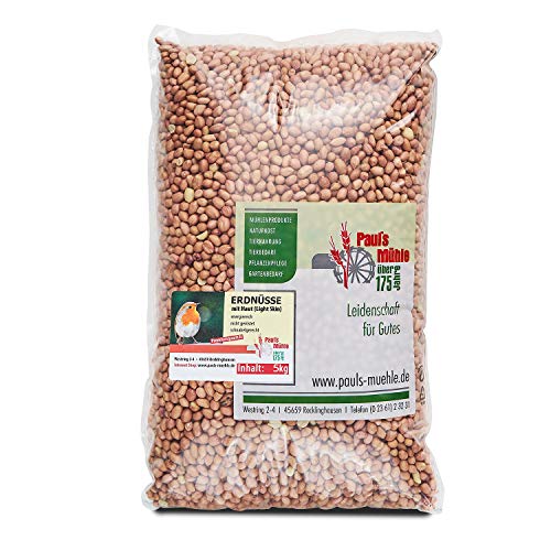 Paul´s Mühle Erdnüsse mit Haut Light Skin 5 kg Beutel von Paul´s Mühle