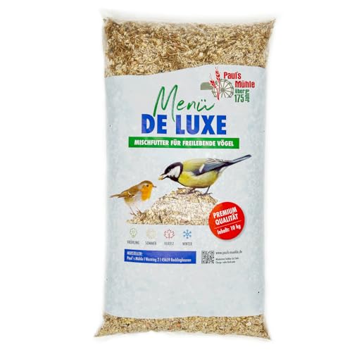 Paul´s Mühle Wildvogelfutter, Vogelfutter für Wildvögel, Deluxe, 10 kg von Paul´s Mühle