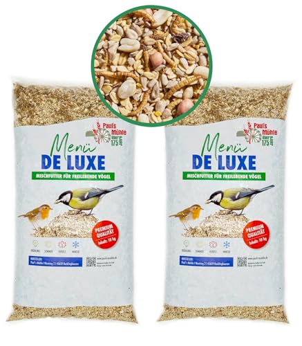 Paul´s Mühle Wildvogelfutter, Vogelfutter für Wildvögel, Deluxe, 20 kg von Paul´s Mühle