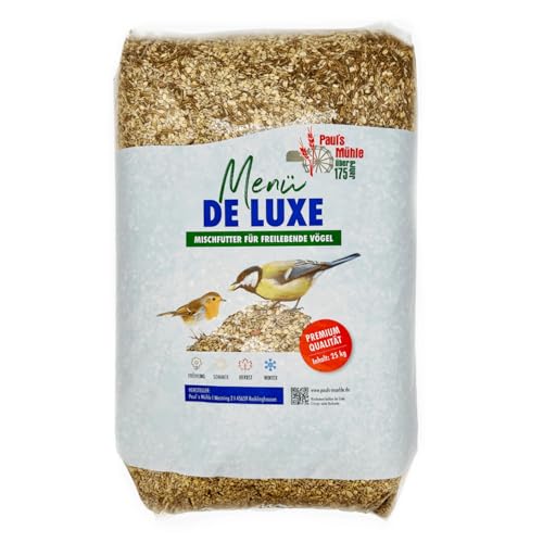 Paul´s Mühle Wildvogelfutter, Vogelfutter für Wildvögel, Deluxe, 25 kg von Paul´s Mühle