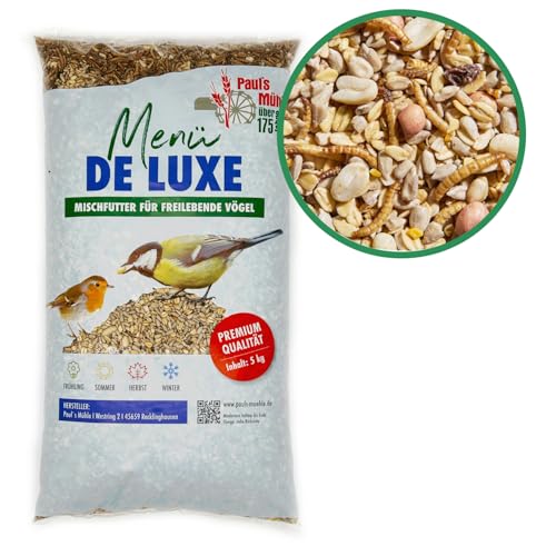 Paul´s Mühle Wildvogelfutter, Vogelfutter für Wildvögel, Deluxe, 5 kg von Paul´s Mühle