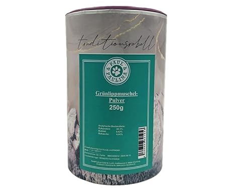 Paul & Paulina Grünlippmuschel 250g I Einzelfuttermittel für Hunde und Katzen von Paul & Paulina