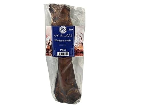 Paul & Paulina Pferdeunterbein getrocknet 1 Stück ca. 25-30 cm lang I Einzelfuttermittel für Hunde I Ohne Konservierungsstoffe, künstliche Aromastoffe, Farbstoffe & Lockstoffe von Paul & Paulina