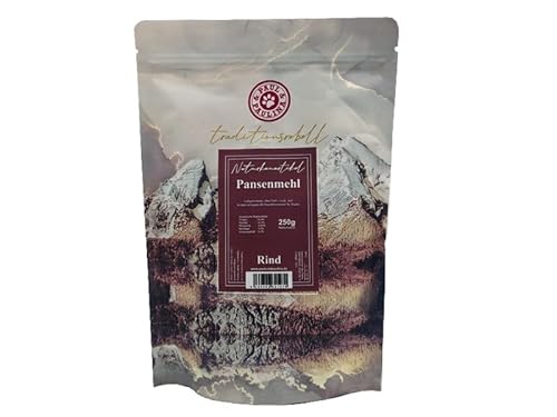Paul & Paulina Rind Pansenmehl 250g I Einzelfuttermittel für Hunde I Luftgetrocknet von Paul & Paulina