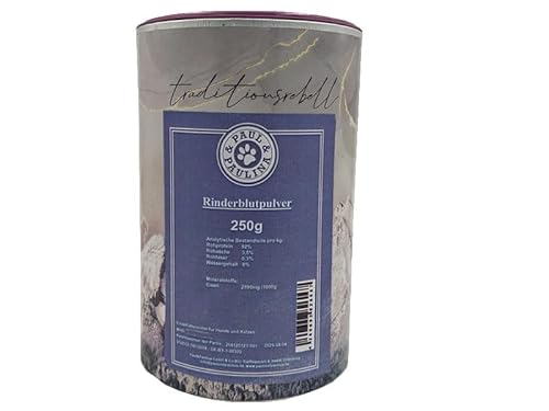 Paul & Paulina Rinderblutpulver getrocknet 250g I Ergänzungsfuttermittel für Hunde und Katzen I Barf geeignet Paul & Paulina Rinderblutpulver getrocknet 250g I Ergänzungsfuttermittel für Hunde und Katzen I Barf geeignet von Paul & Paulina