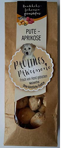 Paulines Pawtisserie Pute mit Aprikose, 200 g von Paulines Pawtisserie