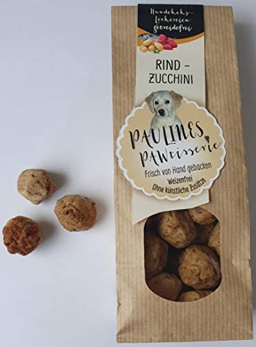 Paulines Pawtisserie Rind Zucchini, 200 g von Paulines Pawtisserie