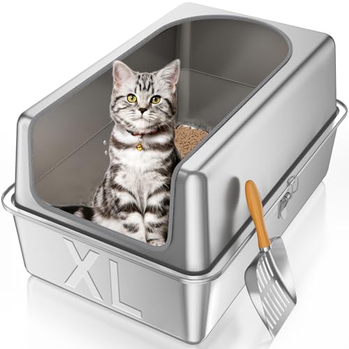 Katzentoilette aus Edelstahl mit Edelstahldeckel Katzentoilette aus Edelstahl mit Edelstahldeckel von Paulmele