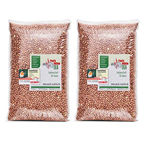 Paul´s Mühle Erdnüsse mit Haut Light Skin 2 x 10 kg Beutel von Paul´s Mühle