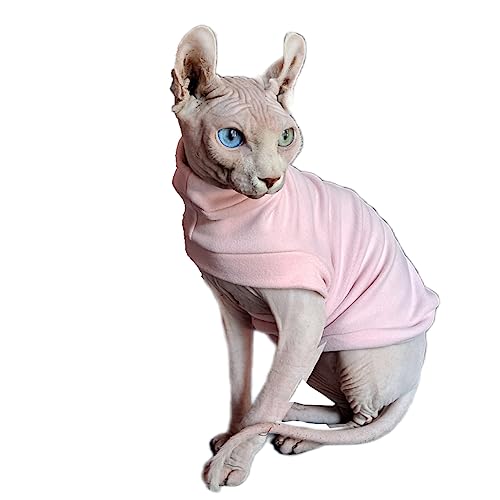 Winter-Sweatshirt für haarlose Katzen, Stretch-Dralon-Fleece, für kaltes Wetter, atmungsaktiv, warm, Katzenkleidung, Weste für Sphynx-Katze, Devin, Konnis, Peterbald-Pink, Größe M Winter-Sweatshirt für haarlose Katzen, Stretch-Dralon-Fleece, für kaltes Wetter, atmungsaktiv, warm, Katzenkleidung, Weste für Sphynx-Katze, Devin, Konnis, Peterbald-Pink, Größe M von Pavel Korchagin