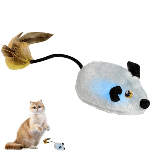 Pavsicgn Automatische Mäuse Katzenspielzeug, Moving Mäuse Katzenspielzeug | Automatische elektrische Katzen -LED -Soundmäusespielzeuge | Kitten Langeweile Training, Jagdübungspiel Federschwanz, Pavsicgn Automatische Mäuse Katzenspielzeug, Moving Mäuse Katzenspielzeug | Automatische elektrische Katzen -LED -Soundmäusespielzeuge | Kitten Langeweile Training, Jagdübungspiel Federschwanz, von Pavsicgn