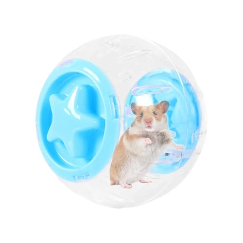 Pavsicgn Hamster Running Ball, Hamster Ball - Hamster Running Ball Toy mit Track,Tierkäfigzubehör stille tägliche Fitness -Unterhaltungsaktivität für kleine und mittlere Haustiere von Pavsicgn