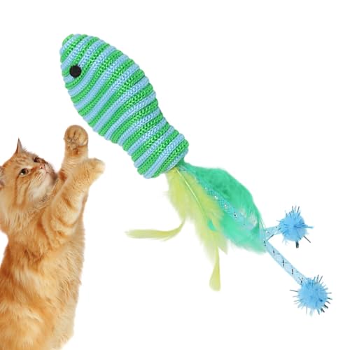Pavsicgn Interaktives Katzenspielzeug, Fischspielzeug für Katzen,Feder Haustier Teaser Toys - Tragbares Katzenzubehör, lustige Kätzchenzubehör für Unterhaltung, Spielen, Training Pavsicgn Interaktives Katzenspielzeug, Fischspielzeug für Katzen,Feder Haustier Teaser Toys - Tragbares Katzenzubehör, lustige Kätzchenzubehör für Unterhaltung, Spielen, Training von Pavsicgn