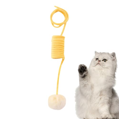Pavsicgn Katzen-Frühlingsspielzeug, Katzen-Anreicherungsspielzeug für Wohnungskatzen,Einziehbares Katzenschnurspielzeug, interaktiver Katzenball | Katzen-Teaser-Ballspielzeug, leichtes Pavsicgn Katzen-Frühlingsspielzeug, Katzen-Anreicherungsspielzeug für Wohnungskatzen,Einziehbares Katzenschnurspielzeug, interaktiver Katzenball | Katzen-Teaser-Ballspielzeug, leichtes von Pavsicgn