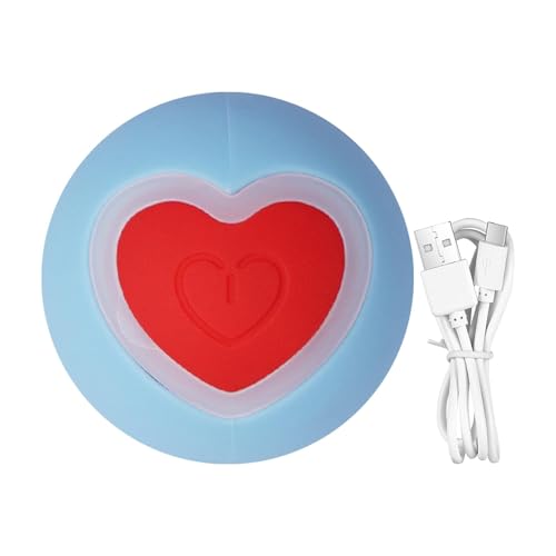 Pavsicgn Vibrationshundball, wackeliges Ballspielzeug für Hunde | Herzstil interaktiver Hund Bouncing Ball | USB -wiederaufladbares Smart Rolling Toy Interactive für Katzen und Welpen, um Spaß zu Pavsicgn Vibrationshundball, wackeliges Ballspielzeug für Hunde | Herzstil interaktiver Hund Bouncing Ball | USB -wiederaufladbares Smart Rolling Toy Interactive für Katzen und Welpen, um Spaß zu von Pavsicgn