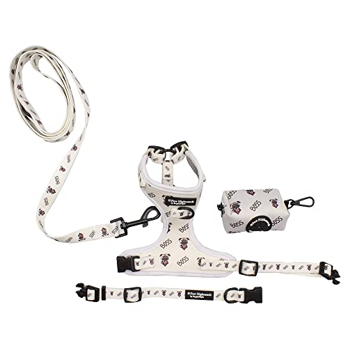 Paw Highness Hundegeschirr, Halsband, Leine und Kotbeutelhalter-Set, Größe XS Paw Highness Hundegeschirr, Halsband, Leine und Kotbeutelhalter-Set, Größe XS von Paw Highness