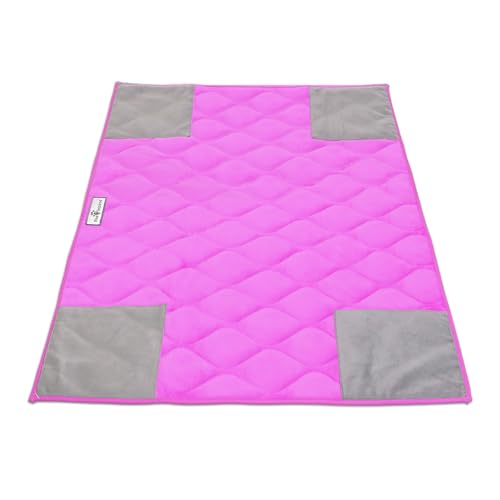Paw Inspired PopCorner Käfigeinlagen für Meerschweinchen | Super saugfähiges PIPI-Pad mit verstärkten Ecken und wasserdichter Unterseite (C&C 2x3, Pink) von Paw Inspired