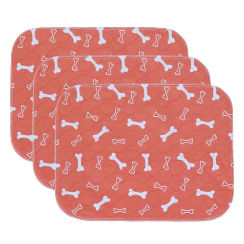 Paw Jamboree Welpenunterlagen Waschbar Welpen Hunde Trainingsunterlagen Waschbar Haustier-Urinunterlage Wiederverwendbare Erziehungsunterlage für Hunde 46x61cm（3 stück） von Paw Jamboree