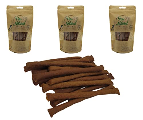 Paw Natural Hunde Leckerlis (3x150g) Seebarsch-Sticks | 100% Gluten- & getreidefrei | aus frischem Fleisch gesunder Tiere (450g) von Paw Natural