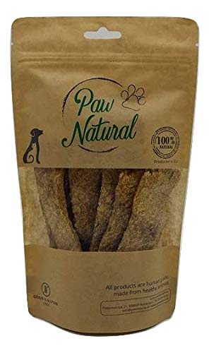 Paw Natural Hunde Leckerlis | 150g Gans-Streifen | 100% Gluten- & getreidefrei | aus frischem Fleisch gesunder Tiere von Paw Natural