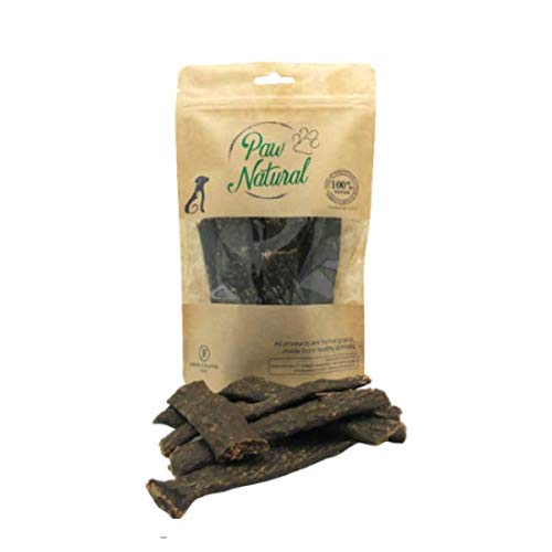 Paw Natural Hunde Leckerlis | 150g Lamm-Streifen | 100% Gluten- & getreidefrei | aus frischem Fleisch gesunder Tiere von Paw Natural