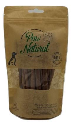 Paw Natural Hunde Leckerlis | 150g Seebarsch-Sticks | 100% Gluten- & getreidefrei | aus frischem Fleisch gesunder Tiere von Paw Natural