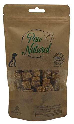 Paw Natural Hunde Leckerlis Training | 300g Truthahn-Würfel | 100% Gluten- & getreidefrei | aus frischem Fleisch gesunder Tiere von Paw Natural