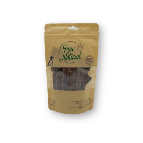 Paw Natural Hunde Leckerlis | 150g Hirsch-Streifen | 100% Gluten- & getreidefrei | aus frischem Fleisch gesunder Tiere von Paw Natural