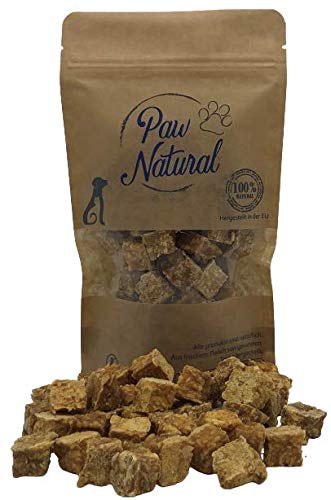 Paw Natural Hunde Leckerlis Training | 150g Truthahn-Würfel | 100% Gluten- & getreidefrei | aus frischem Fleisch gesunder Tiere von Paw Natural