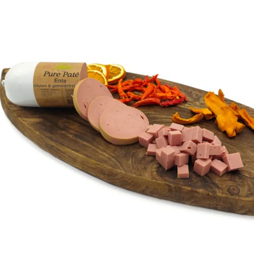 Paw Natural Hundewurst schnittfest | 3x400g Ente-Wurst | Gluten- & getreidefrei | aus frischem Fleisch gesunder Tiere (Ente, 3x400gr) von Paw Natural