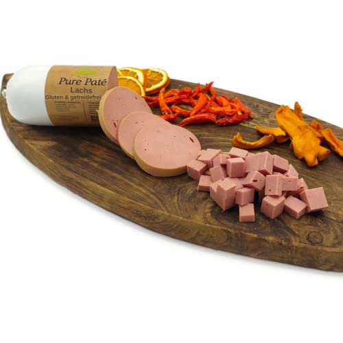 Paw Natural Hundewurst schnittfest | 3x400g Lachs-Wurst | Gluten- & getreidefrei | aus frischem Fleisch gesunder Tiere (Lachs, 3x400gr) von Paw Natural