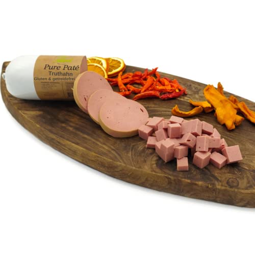 Paw Natural Hundewurst schnittfest | 3x400g Truthahn-Wurst | Gluten- & getreidefrei | aus frischem Fleisch gesunder Tiere (Truthahn, 3x400gr) von Paw Natural